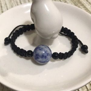 Natural Blue Spot Stone Bracelet